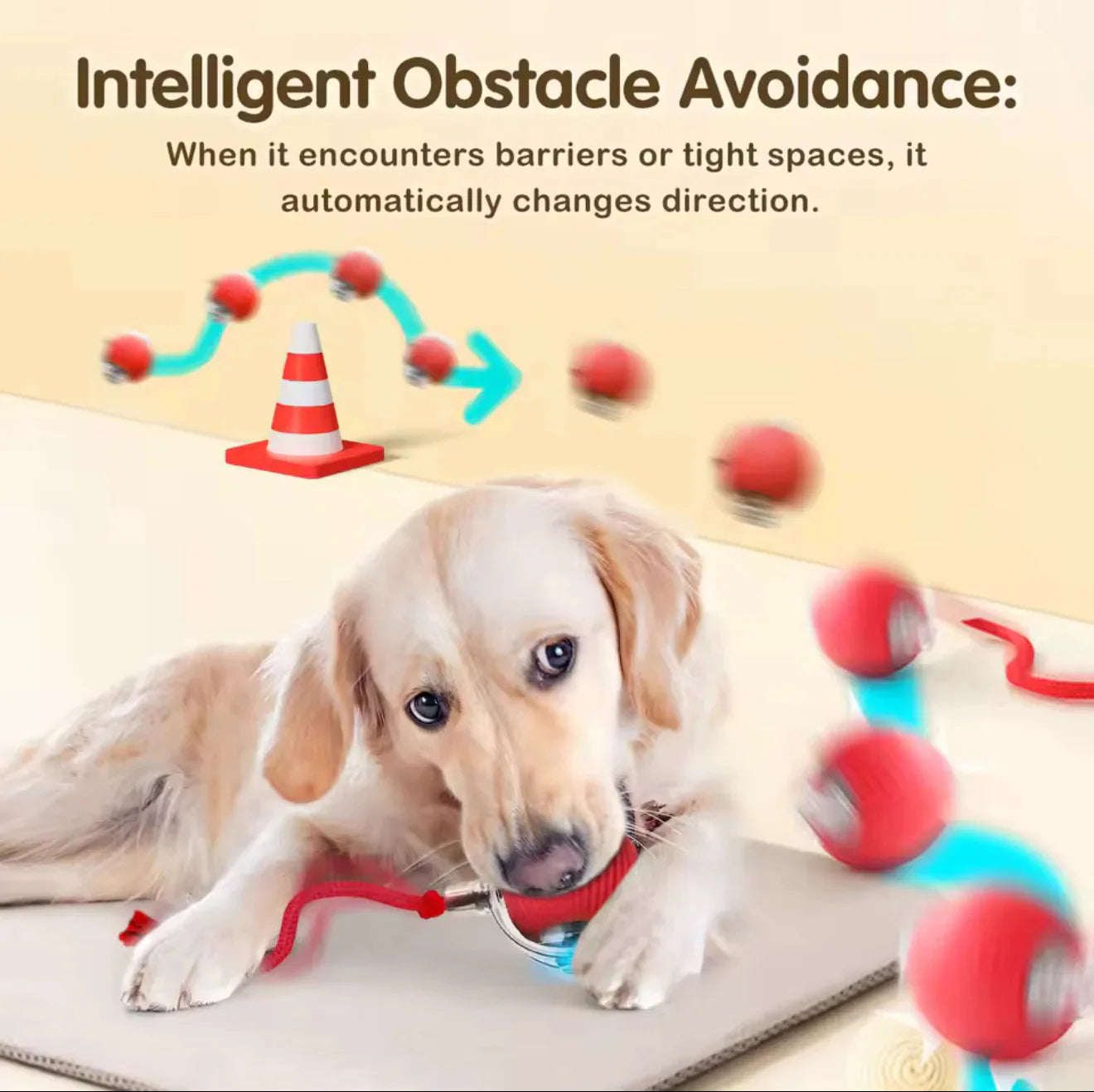 🎅Christmas Sale 50% OFF 🎄50K+;Cat&Dog toy ball cat&dog toy electric moving ball toy