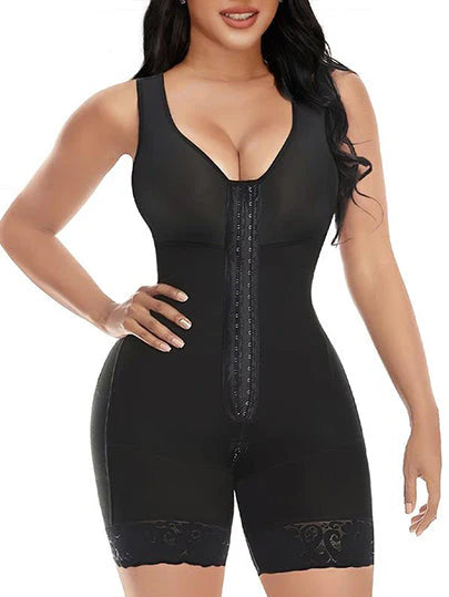 🎅Women's Body Shaper🎄 - Tummy Control & Butt Lifter with Zippered Crotch and Removable Straps