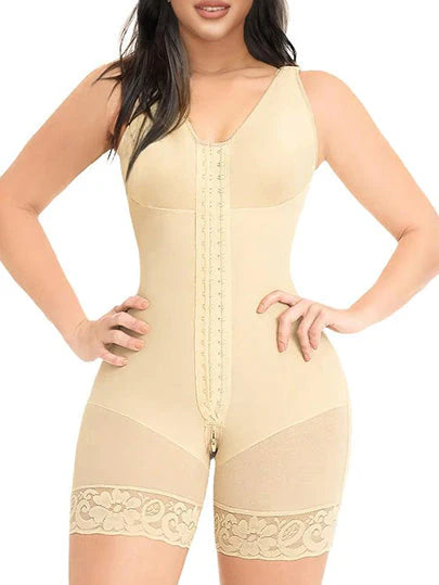 🎅Women's Body Shaper🎄 - Tummy Control & Butt Lifter with Zippered Crotch and Removable Straps