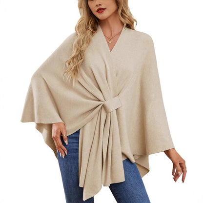 🔥Elegant Shawl Wraps Soft Open Front Poncho Sweater