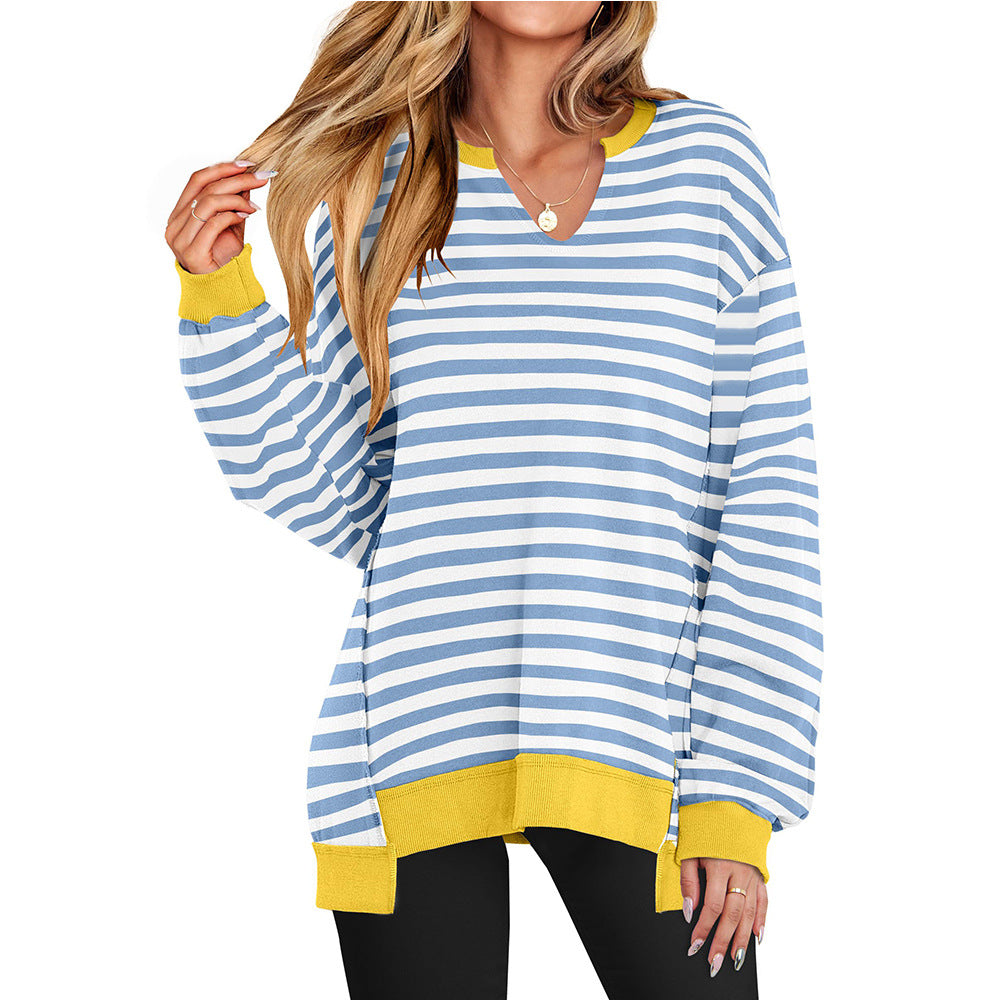 🎅 LAST DAY SALE 49% OFF🎄Womens Oversized Sweatshirt V Neck Long Sleeve Tunic Lightweight Pullover 2025 Winter Casual Tops