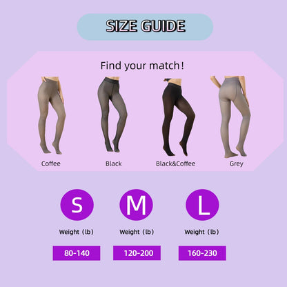 Brand-New Compression Band & Single-Seam Design! Original Magic Tummy-Control, Butt-Lifting, High-Elasticity, Fleece-Lined Leggings